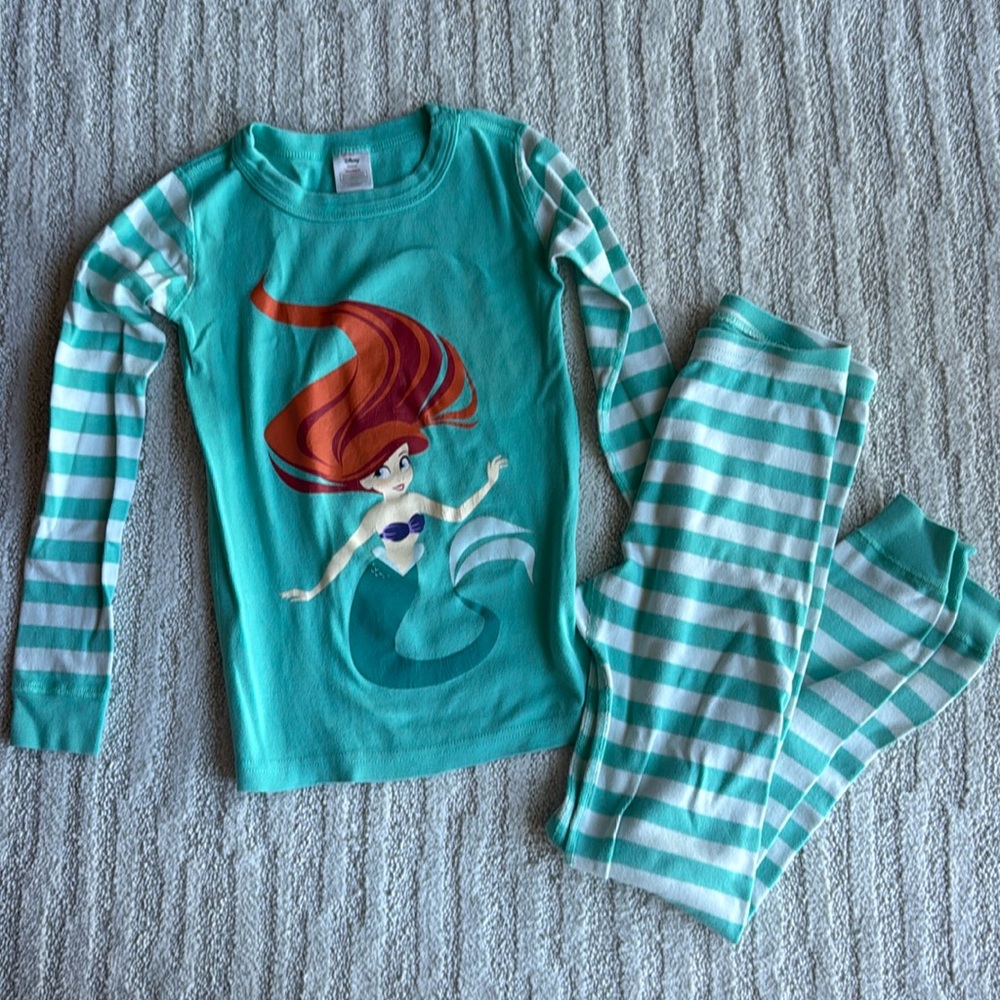 Hanna Andersson Disney Ariel pajamas size 8